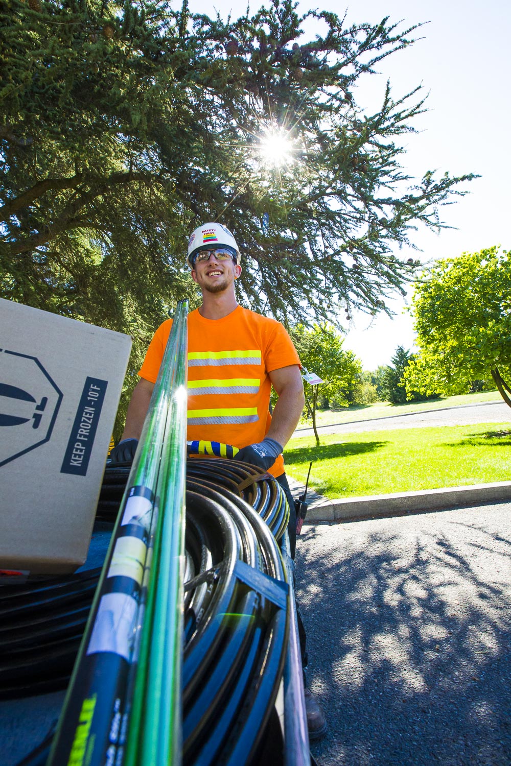 Construction worker in Seattle : a positive attitude makes all the difference!