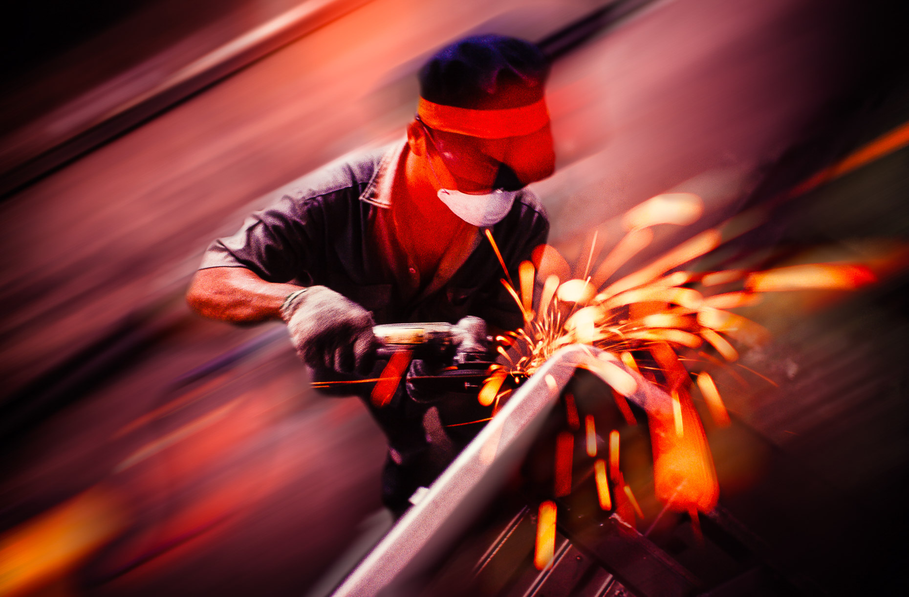 Working People On Site :  Industrial Welder Construction  :  Seattle Photographer Jed Share